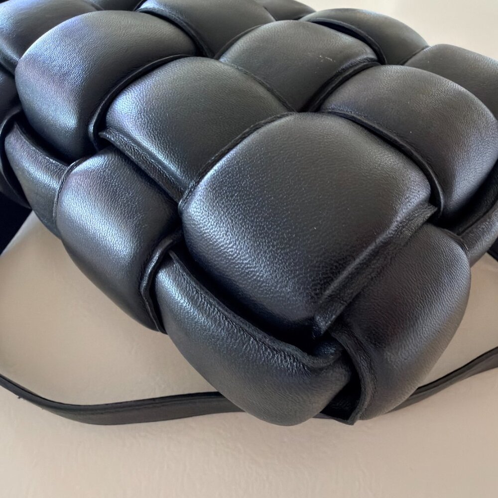 Gently Used authentic BOTTEGA VENETA Padded Cassette Crossbody Bag Black - Picture 11 of 11